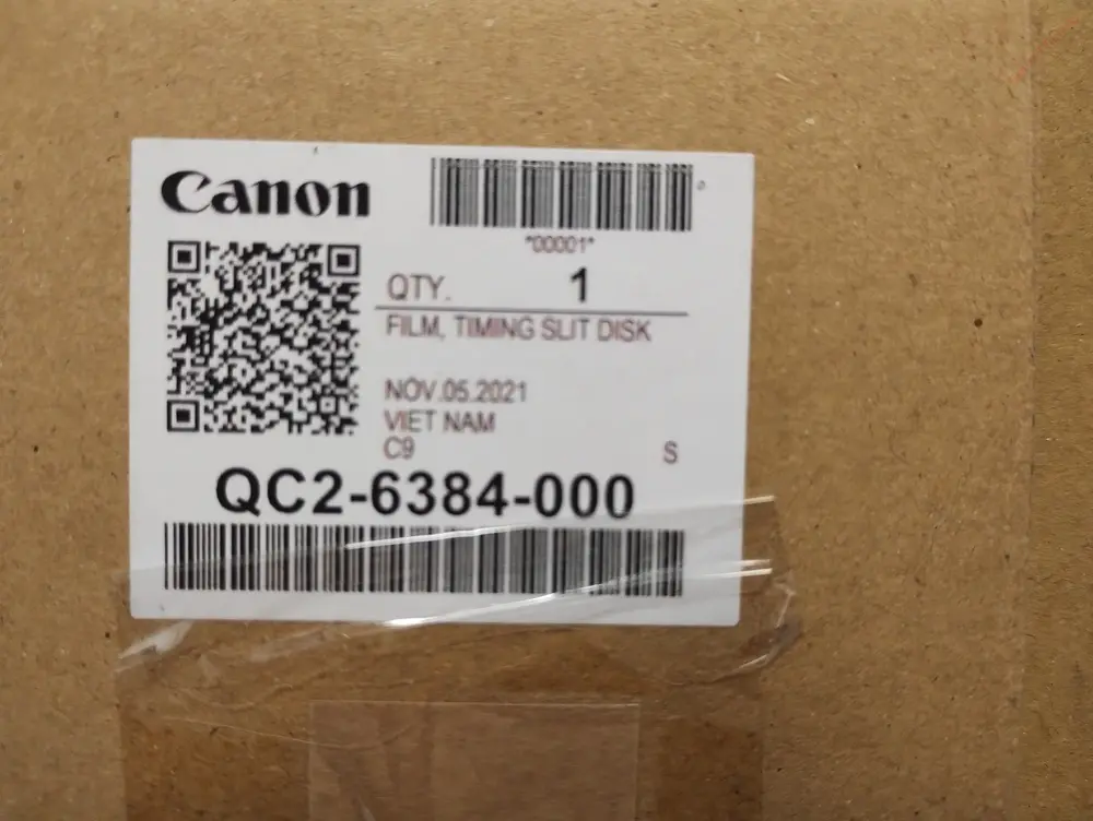 Canon FILM, TIMING SLIT DISK - QC2-6384-000