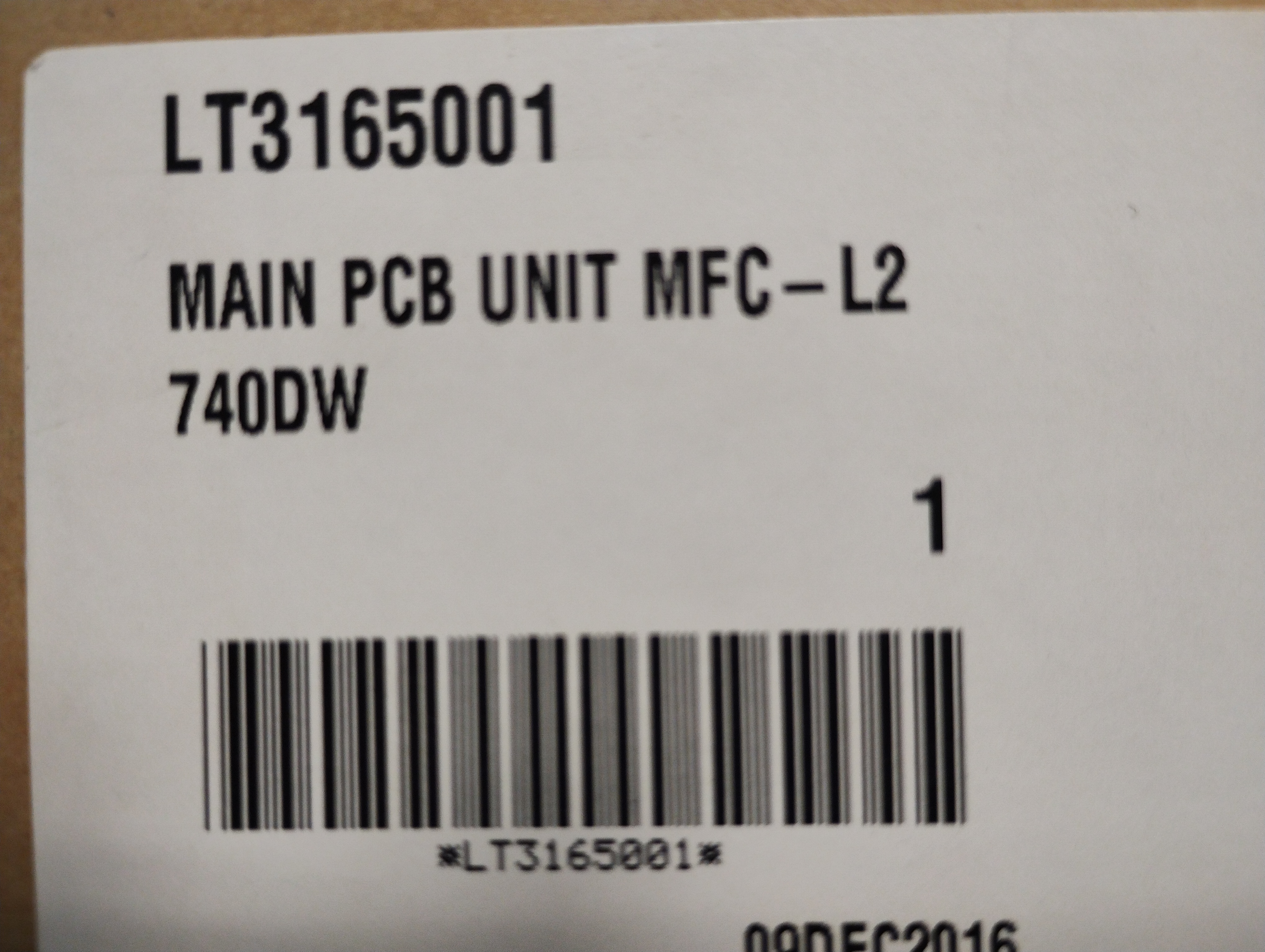 Brother MAIN PCB UNIT MFC-L2740DW - LT3165001