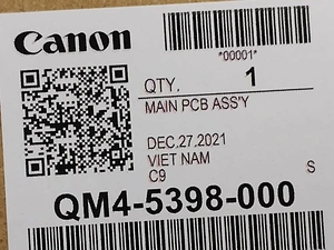 Canon MAIN PCB ASSEMBLY - QM4-5398-000
