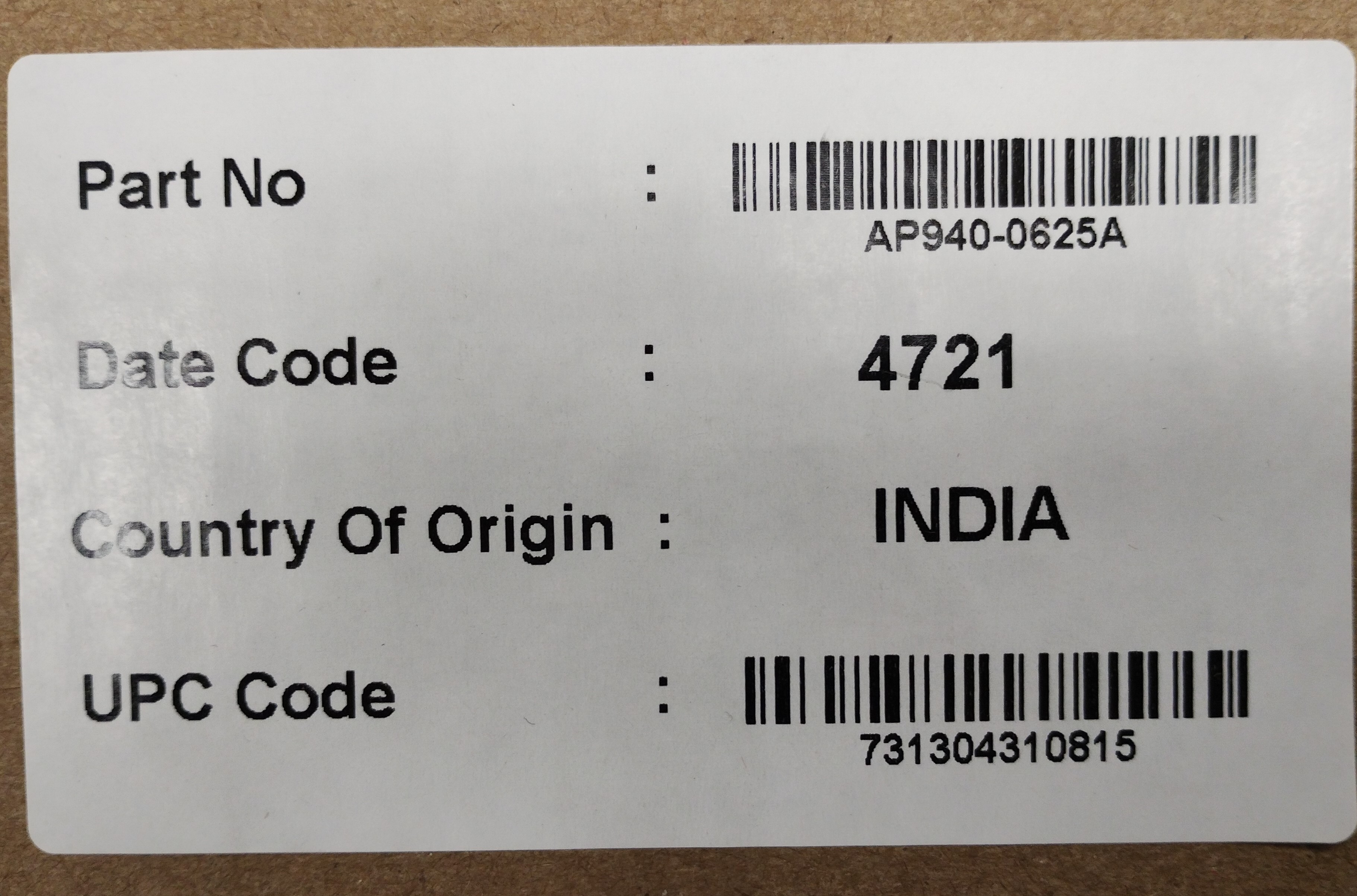 APC UPS Communications Cable Smart Signalling 6'/2m - DB9 to RJ45 - AP940-0625A
