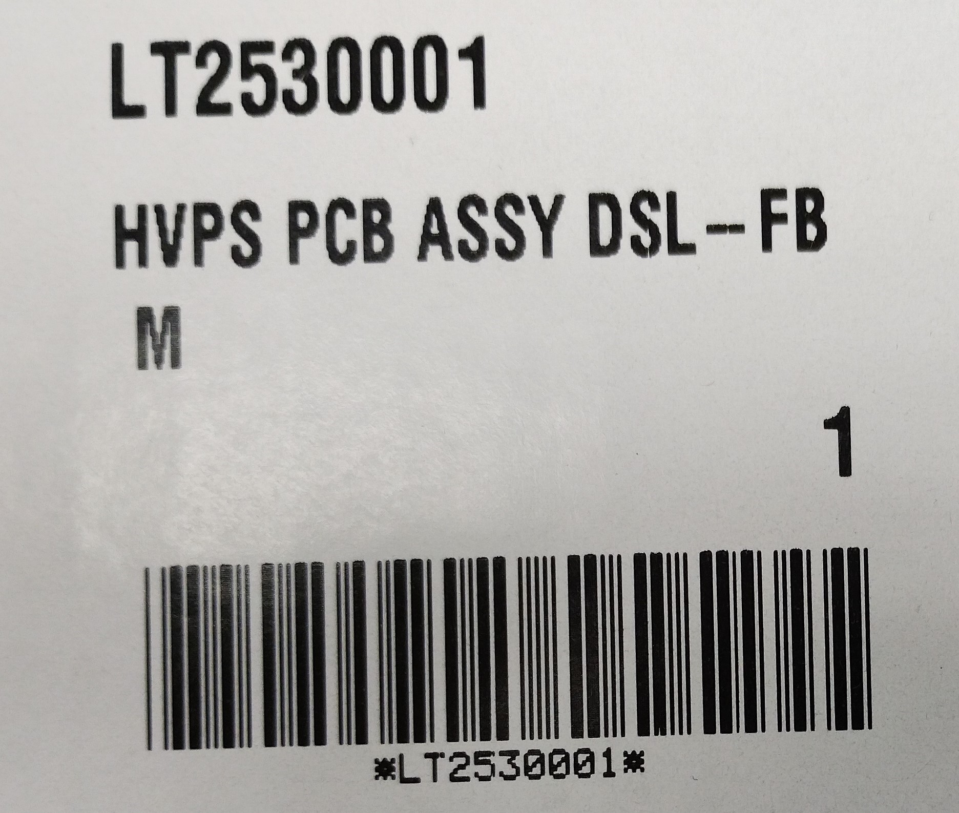 Brother HVPS PCB ASSY DSL-FB M - LT2530001