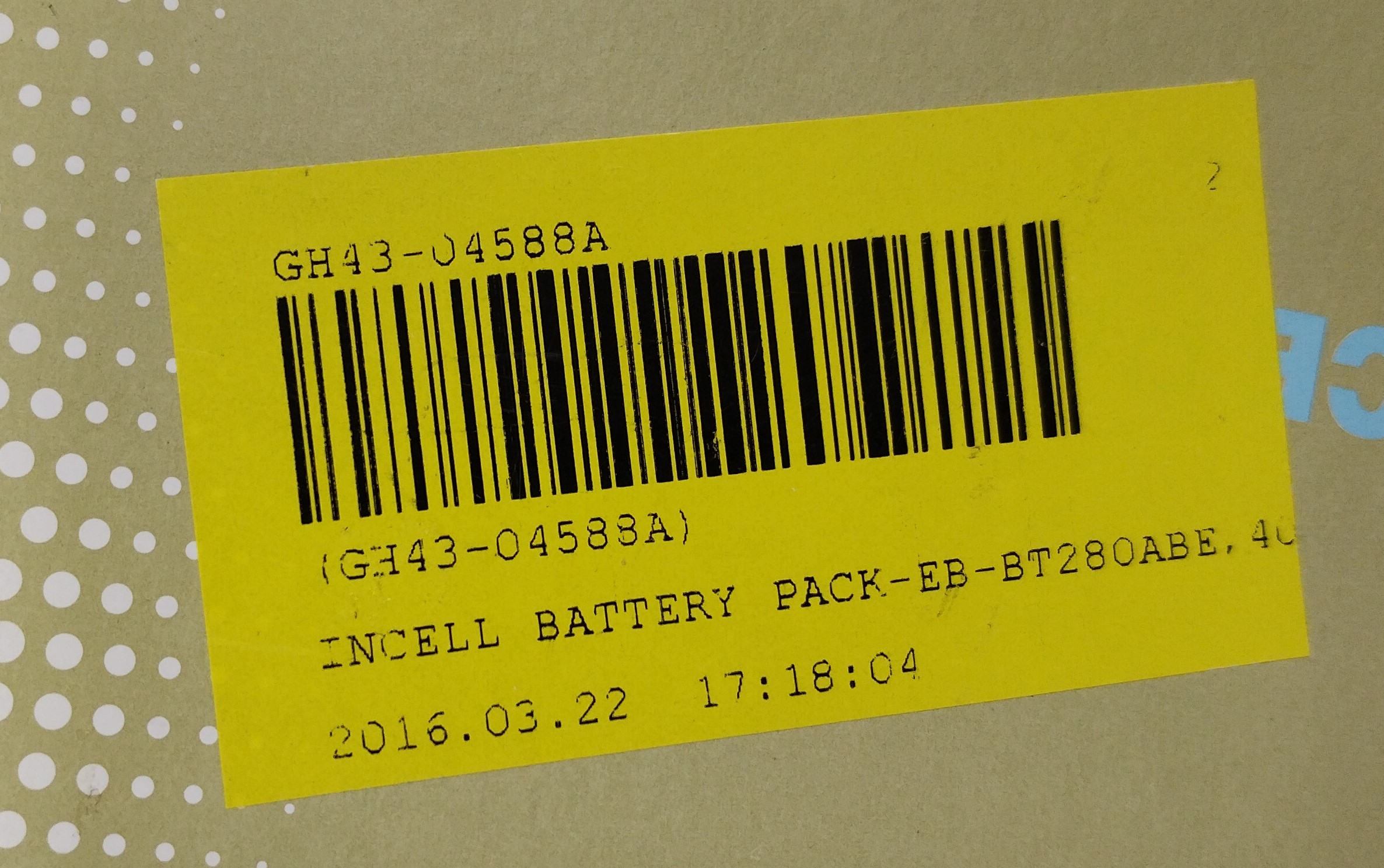 Samsung baterie EB-BT280ABE, 4000mAh - GH43-04588A 
