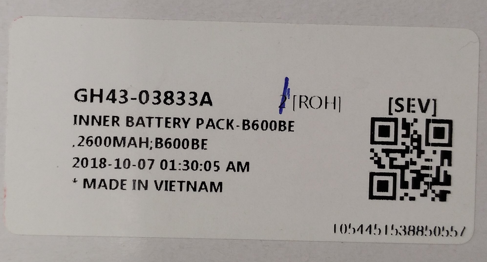  Samsung baterie B600BE - GH43-03833A 