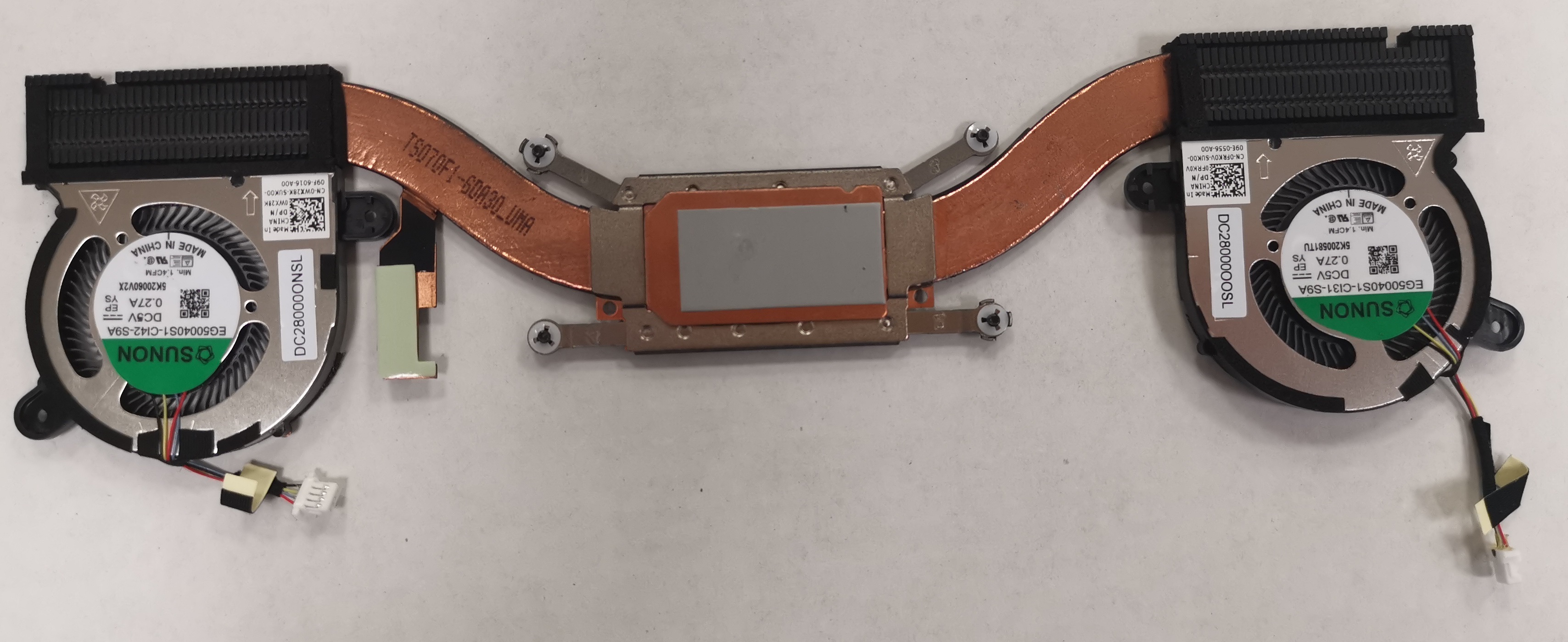 Kompletní chladič pro notebook DELL XPS 9300 9310 - G4WF7 - WX28K - FRK0V