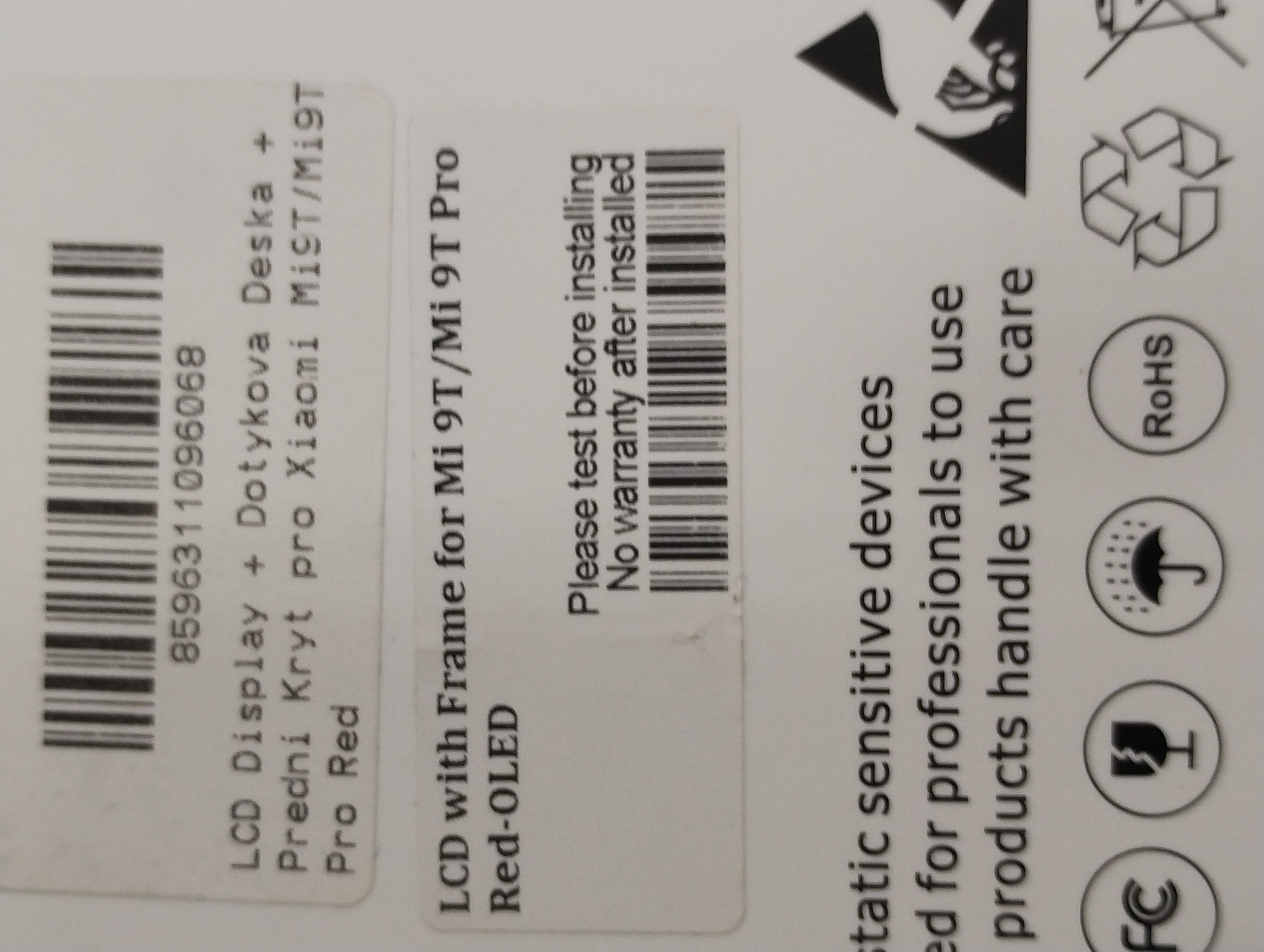 Xiaomi Mi 9T/ Mi 9T Pro Red - LCD Displej + Dotykové Sklo + Rám (Lavender Violet) - 561210003033 