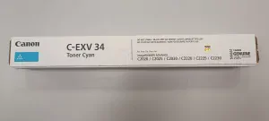 Canon 3783B002 - originální toner azurový - C-EXV 34 Toner Cyan