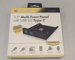 ICY BOX 3.5" Multi Front Panel with USB 3.0 Type-C IB-HUB1418-i3