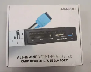 AXAGON ALL-IN-ONE 3.5" INTERNAL USB 2.0 CARD READER w/ USB 3.0 PORT - CRI-XS
