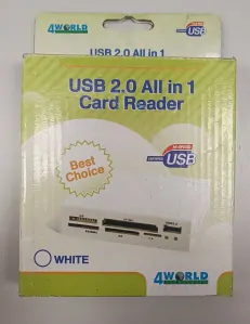 4WORLD USB 2.0 All in 1 Card Reader