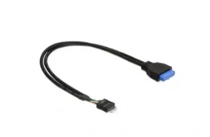 DELOCK adaptér USB 3.0 19-pin samice na USB 2.0 8-pin samec, 30 cm - 83095