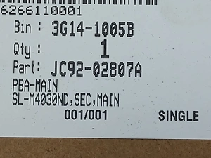 SAMSUNG PBA-MAIN - JC92-02807A