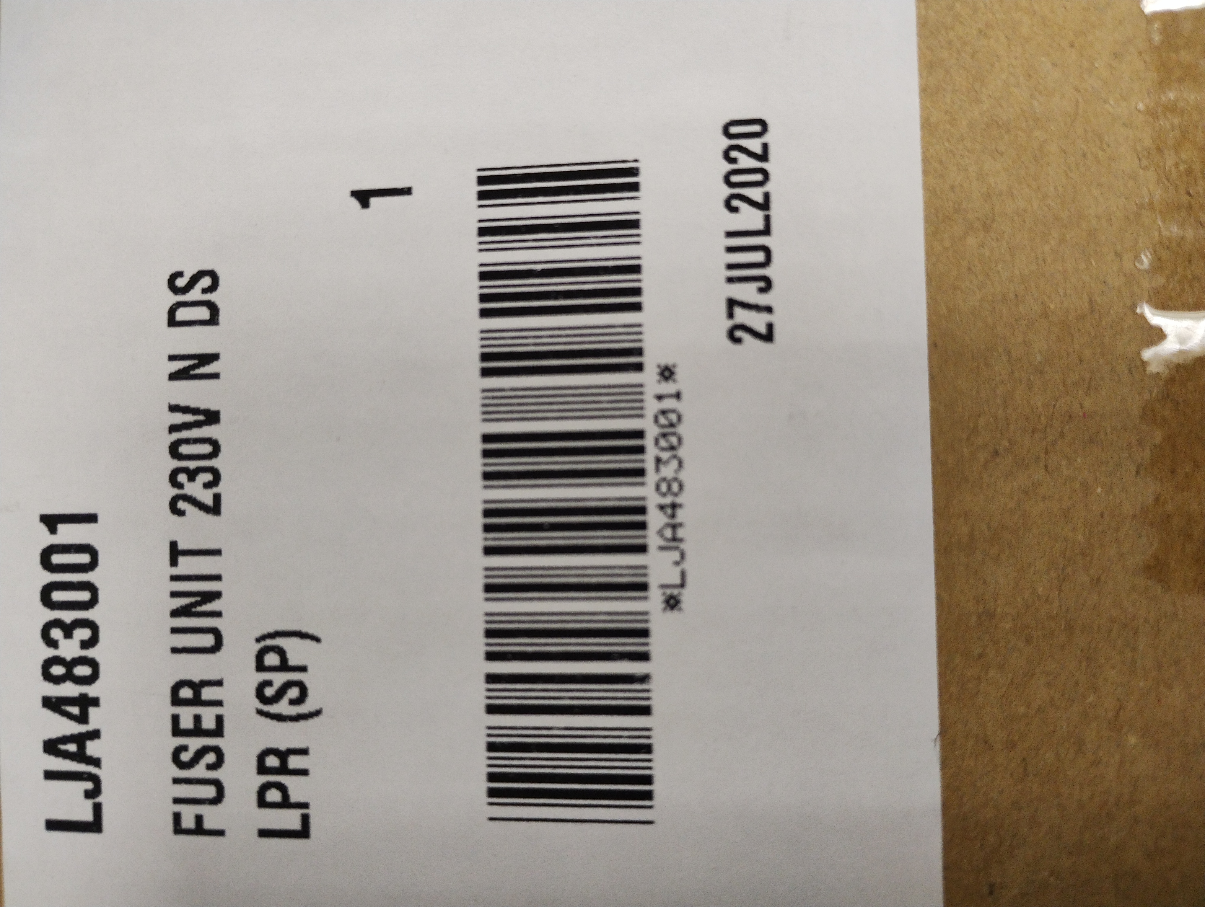 Brother FUSER UNIT 230V - LJA483001