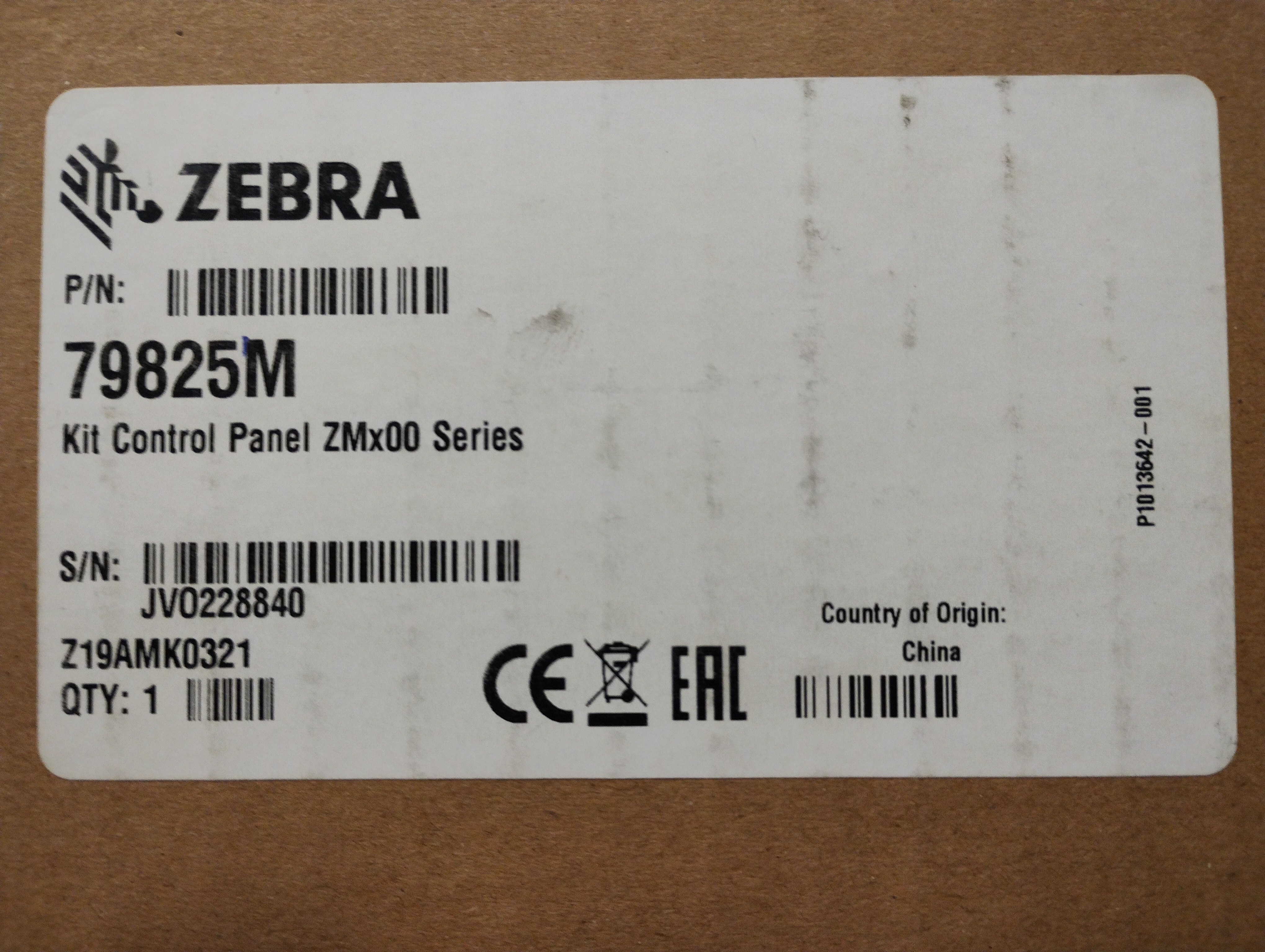 Zebra Kit Control Panel ZMx00 Series - 79825M.