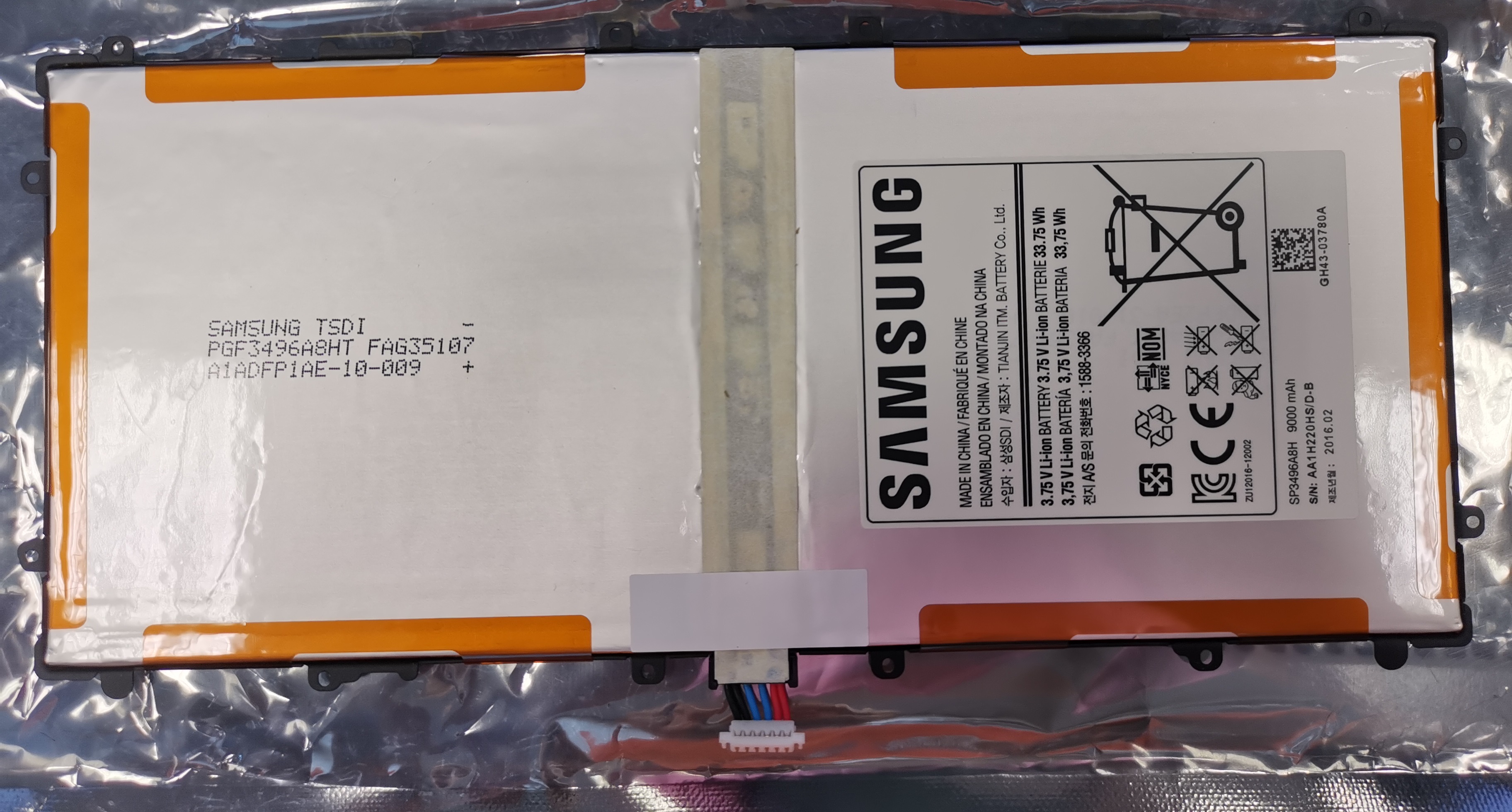 Original Samsung batérie 9000mAh, GH43-03780A pro Google Nexus 10 Tab