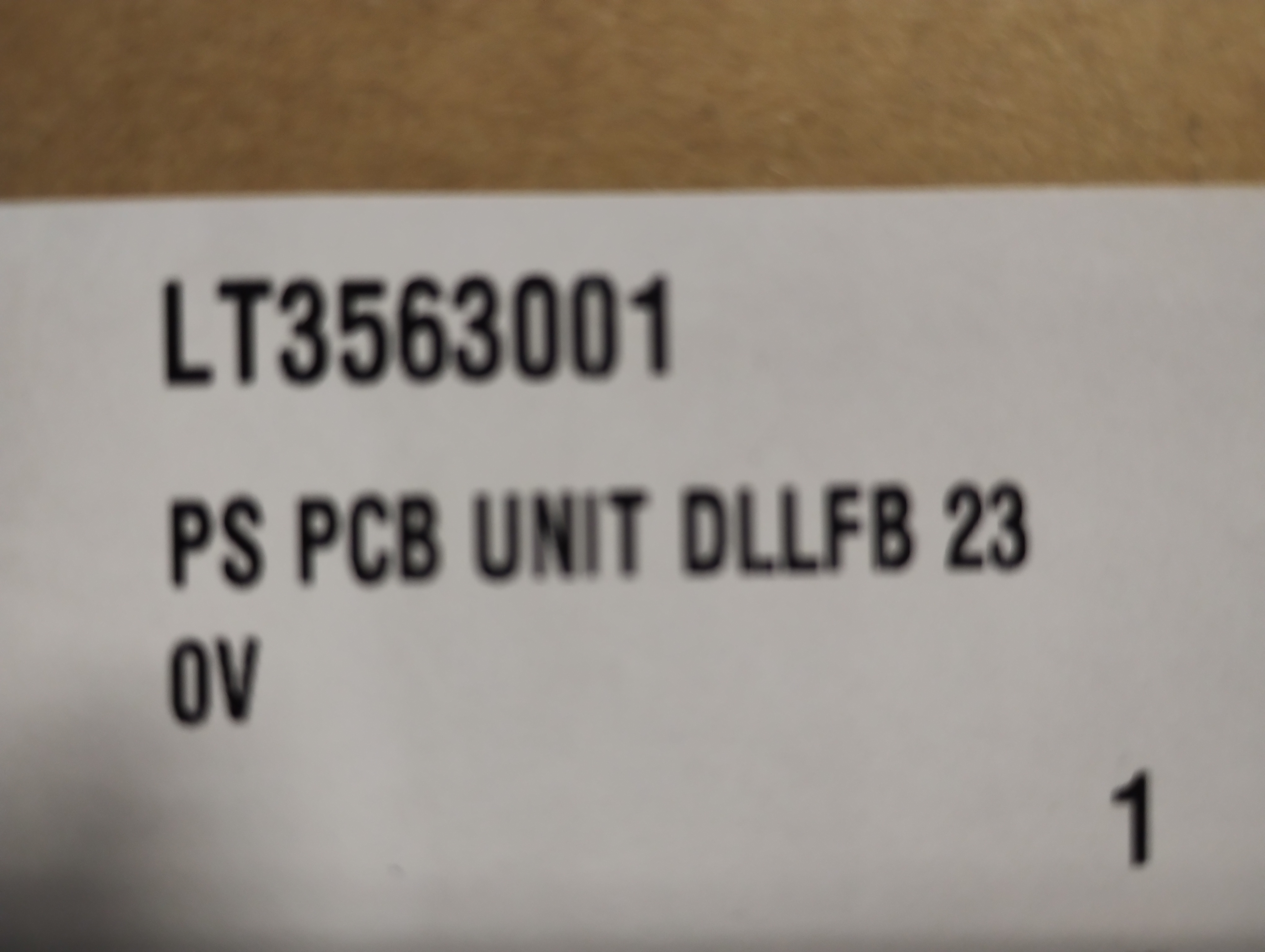 Brother PS PCB UNIT LT3563001