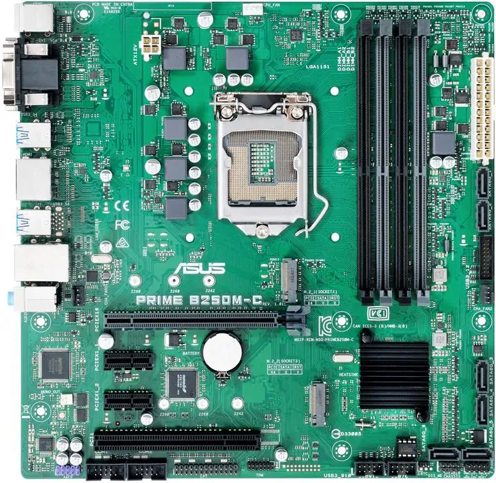 LGA1151 základní deska Asus PRIME B250M-C pro 6gen/7gen Intel CPU