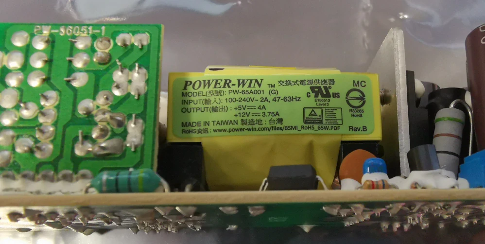 Zdroj PW-65A001 / 1ADP-0005-005G - 5V/4A, 12V3,75A