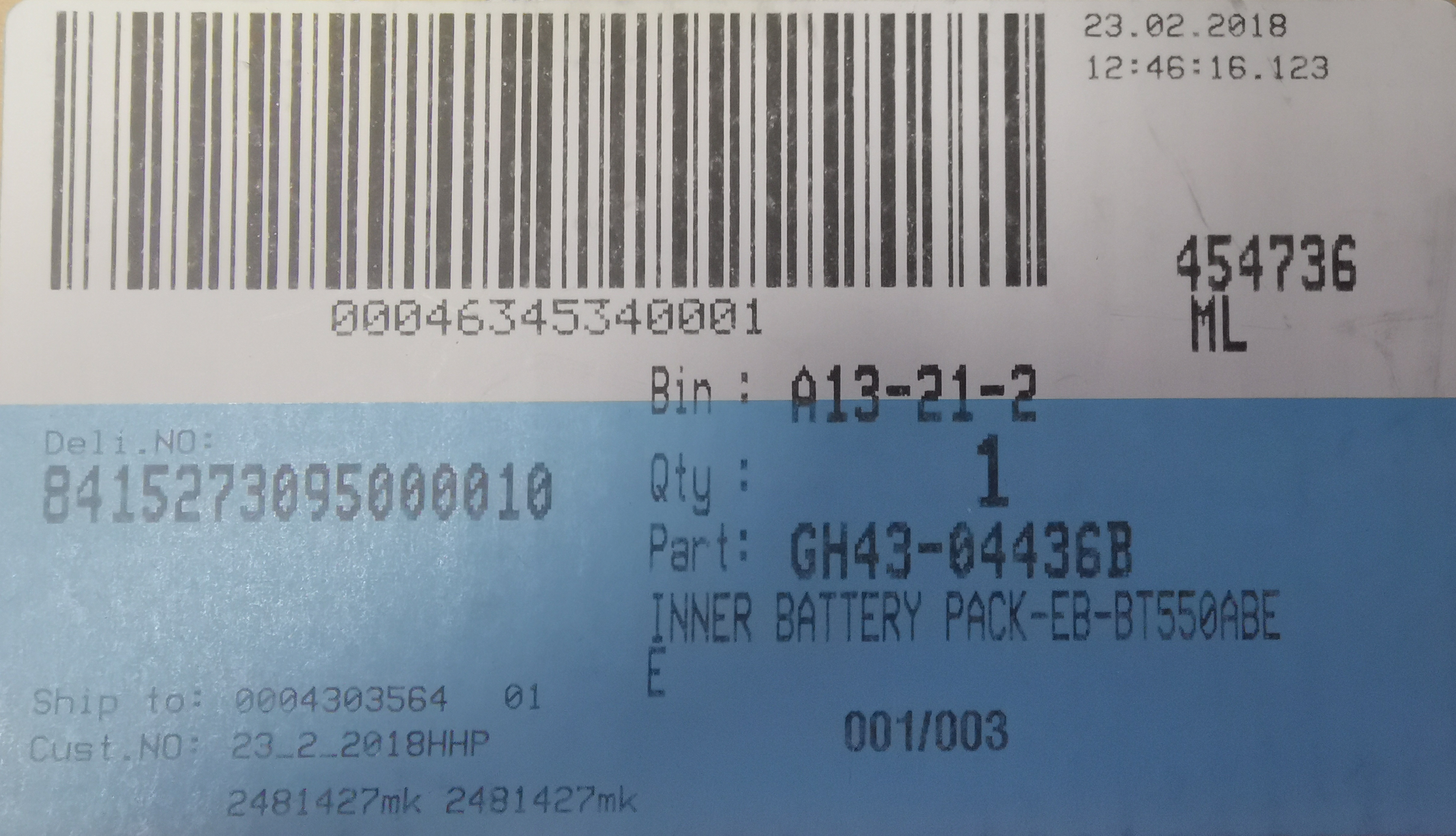  Originál Batéria Samsung Galaxy Tab A / P550, T550