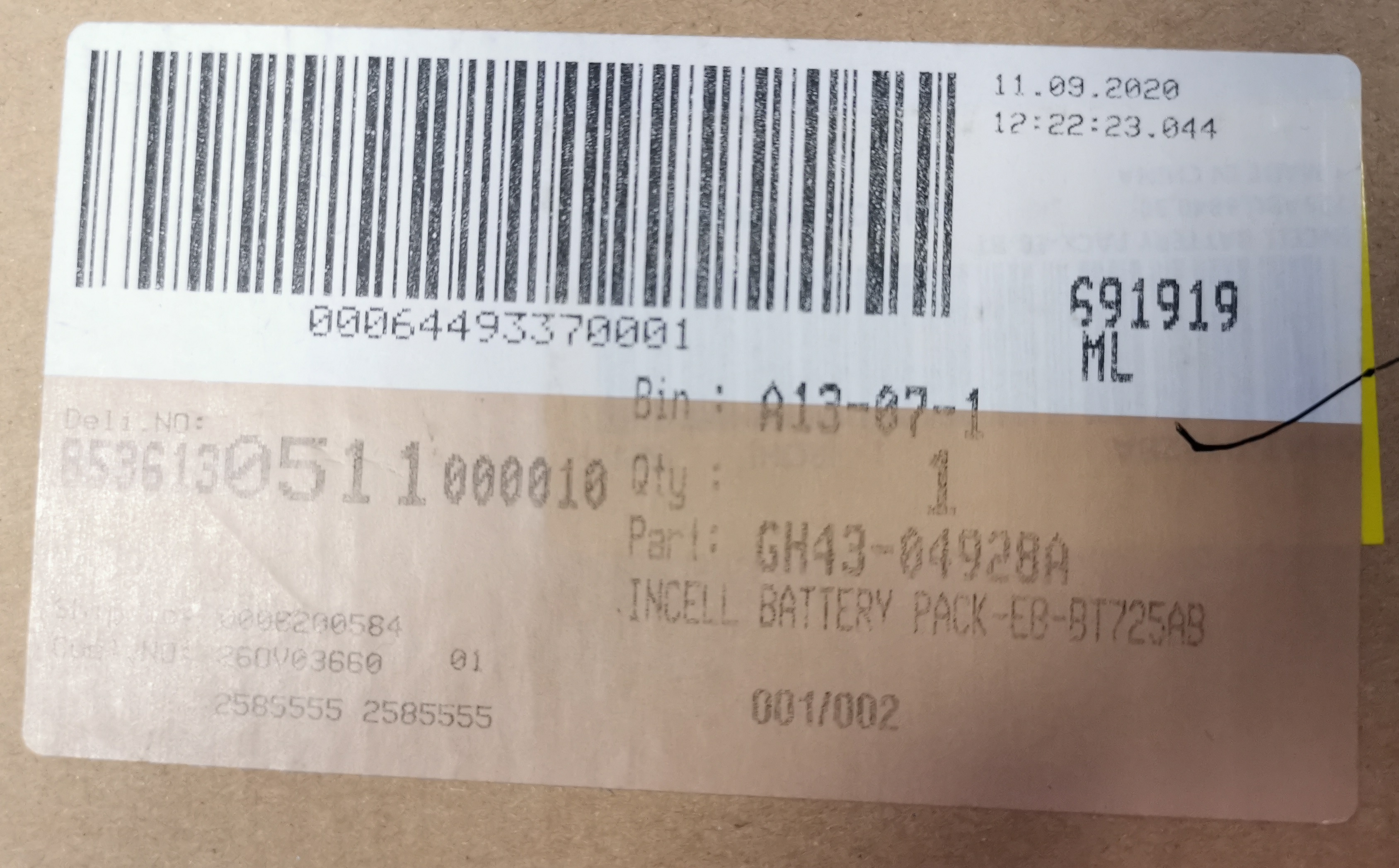 Originál Batéria Samsung Galaxy Tab S5e 10.5 (T720, T725)