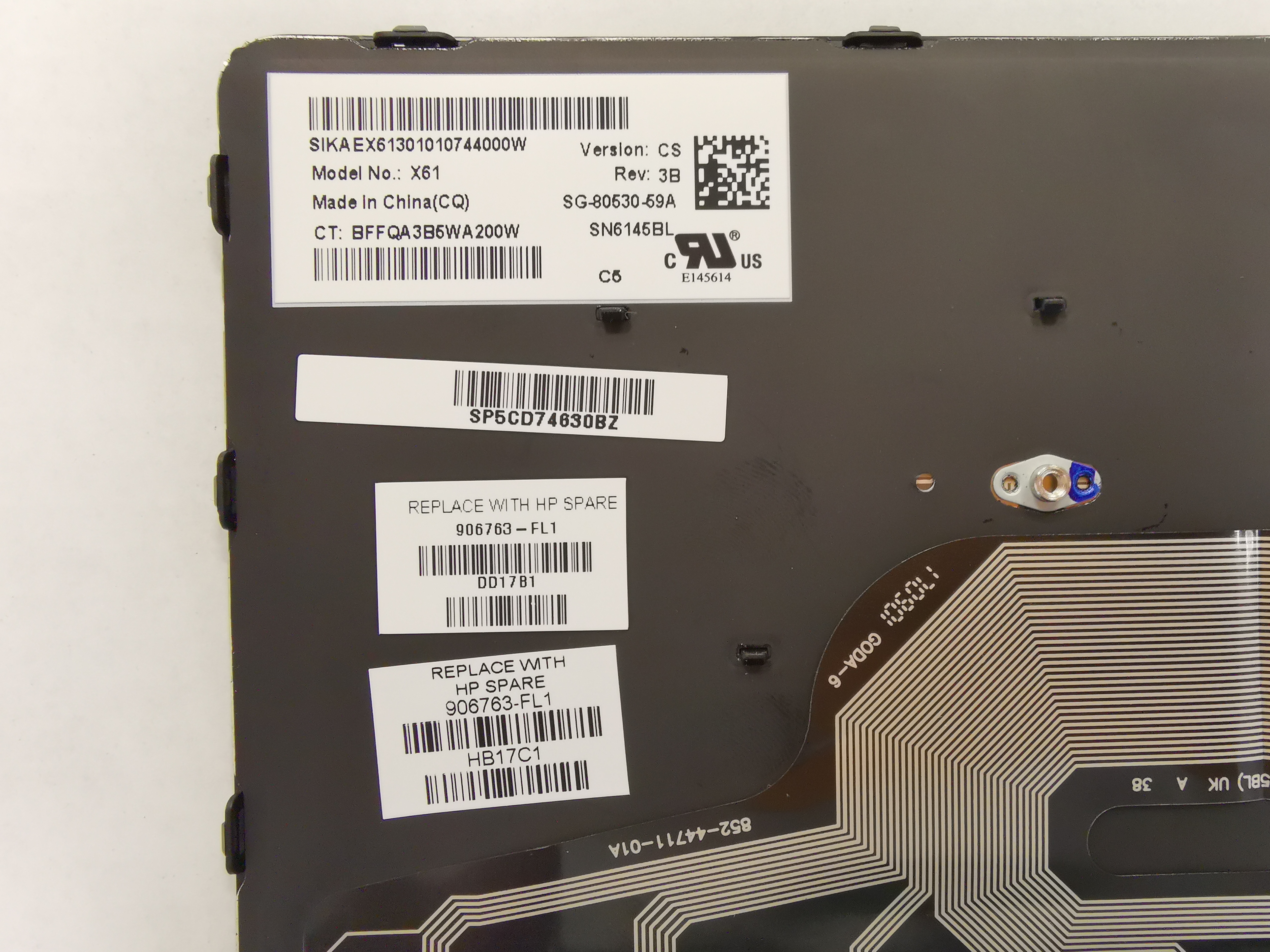 Klávesnice s podsvícením HP Probook 430 G3 G4 440 G3 G4 - 906763-FL1
