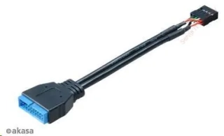 Akasa propojovací kabel z USB 3.0 na USB 2.0 10cm 