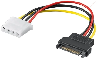 PremiumCord Napájecí redukce Molex 5.25" F - S-ATA M 17cm