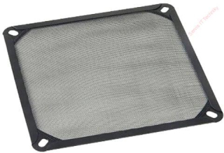 AKASA prachový filtr pro 120mm ventilátory, černý - GRM120-ALO1-BK