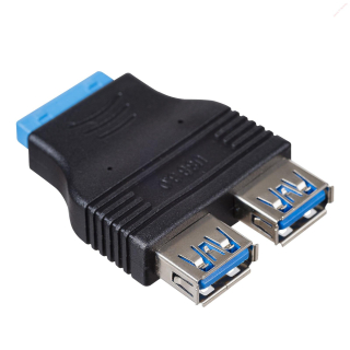 akyga adappter USB 20-pin to 2 x USB 3.0 - AK-CA-58