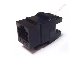 DATACOM Keystone RJ45 UTP CAT5E DUAL SLIM černý - 4003