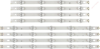 LG LED podsvit LCD panelu 39″ originální sada, celkem 8 pásků - AGF78400501